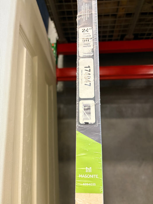 Masonite 24-inch x 80-inch Primed 6 Panel Solid Core Textured Interior Door Slab (NEW)