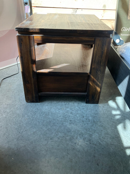 Dark Wood Bedside Tables (new)