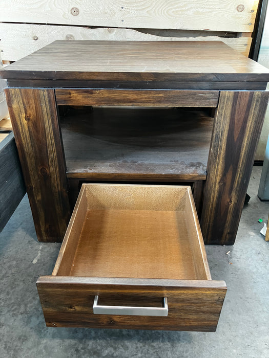 Dark Wood Bedside Tables (new)