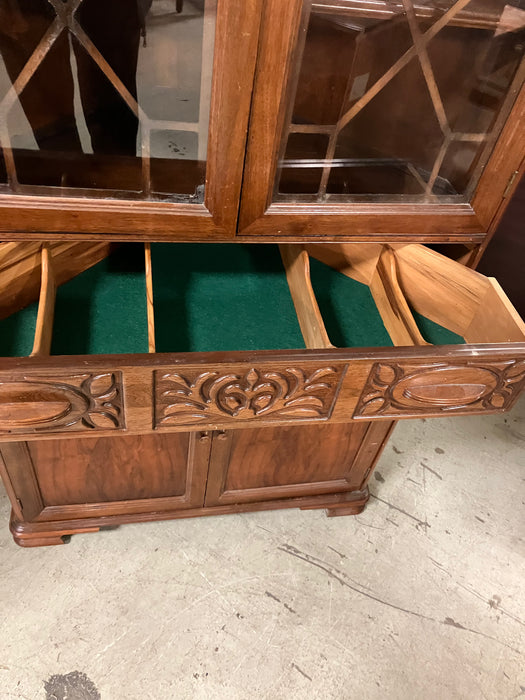 Wood Corner Hutch