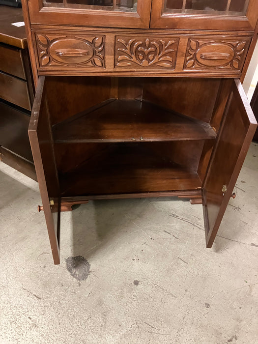 Wood Corner Hutch