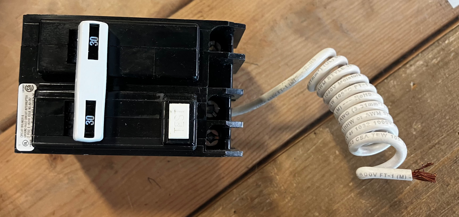 Eaton 30 Amp BR Type 2-Pole GFCI Breaker with Self-Test