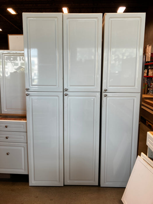 White Kitchen Beveled Cabinets