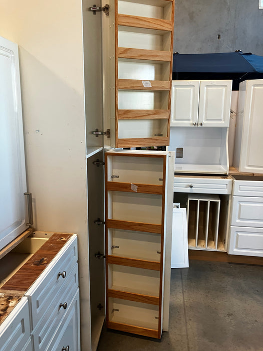 White Kitchen Beveled Cabinets