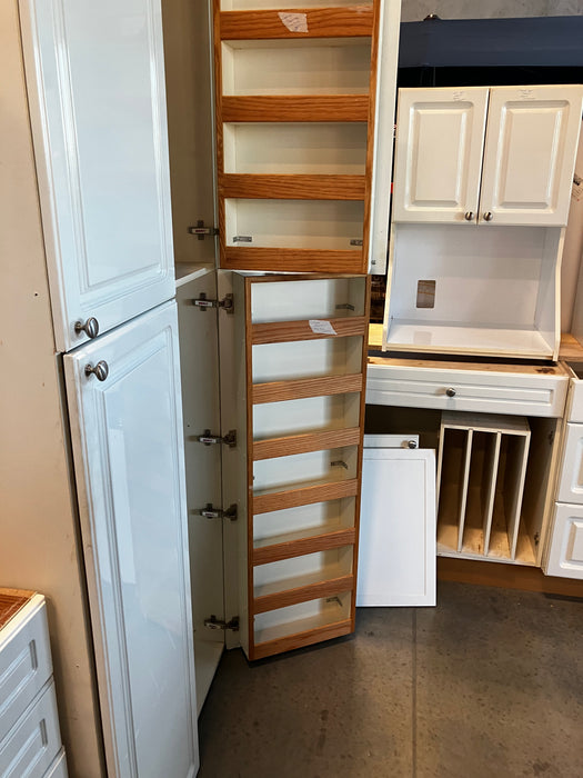 White Kitchen Beveled Cabinets