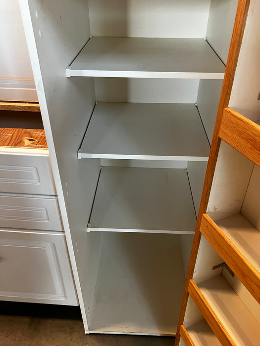 White Kitchen Beveled Cabinets