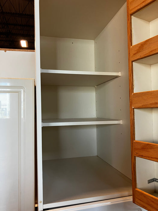 White Kitchen Beveled Cabinets