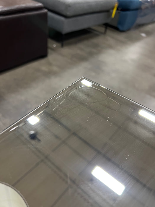 Mirrored Spiral Side Table