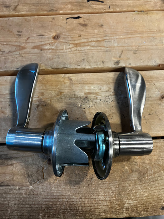 Schlage Accent Satin Nickel Keyless Keypad Electronic Deadbolt and Lever with Camelot Trim