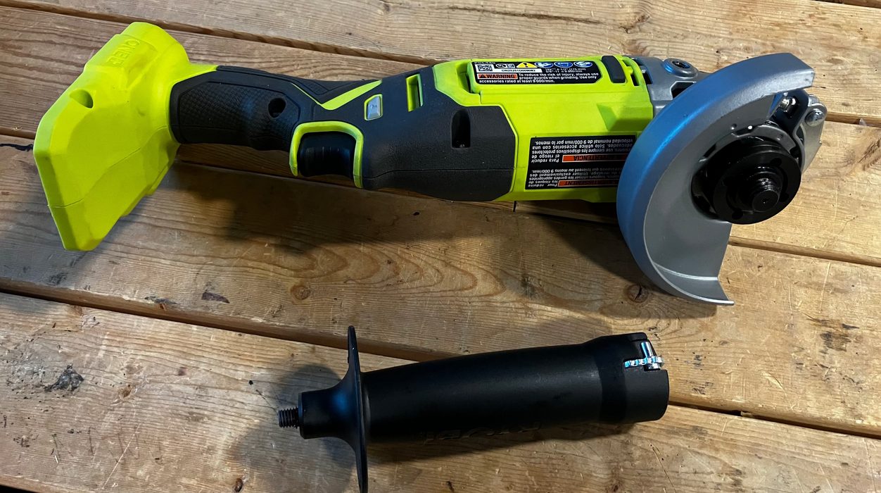 RYOBI 18V ONE+ Lithium-Ion Cordless 4-1/2 -Inch Angle Grinder (Tool-Only)