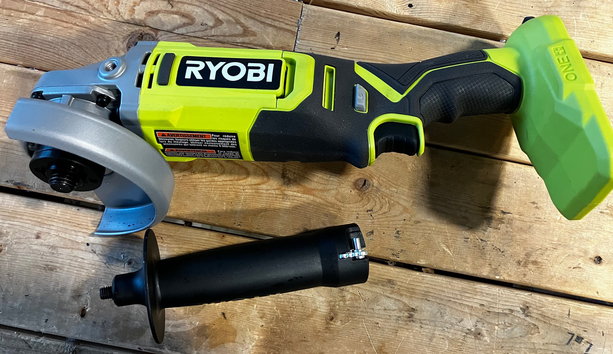 RYOBI 18V ONE+ Lithium-Ion Cordless 4-1/2 -Inch Angle Grinder (Tool-Only)