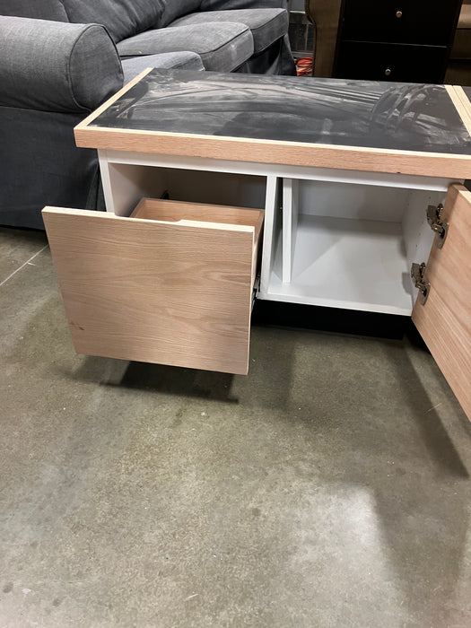 Unstained Cabinet with shelf and drawer (NEW)