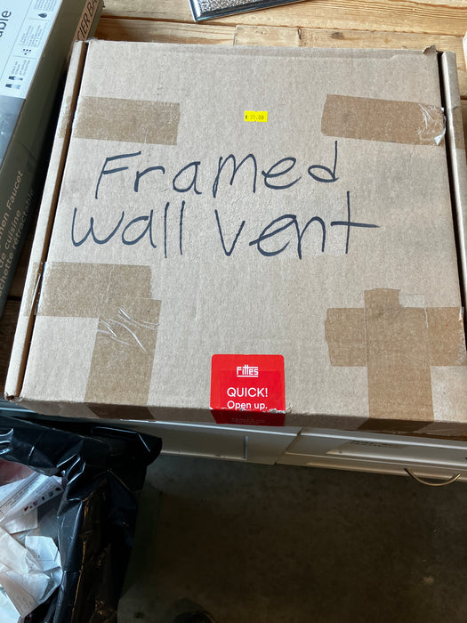 Fittes Framed Wall Vent [Luxe] 10-inch x 10-inch (NEW)