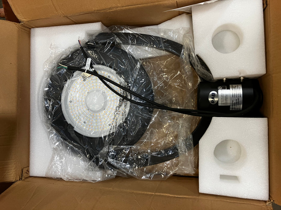 RAB DESIGN 081159 XBAR1-LED35: 35W 120-277V Variable Temp 90° Symmetrical Distribution Matte Black Finish Dimmable Polycarbonate Lens (NEW)