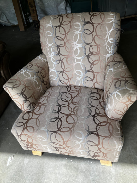 Geometric Armchair & Footrest Set (USED)