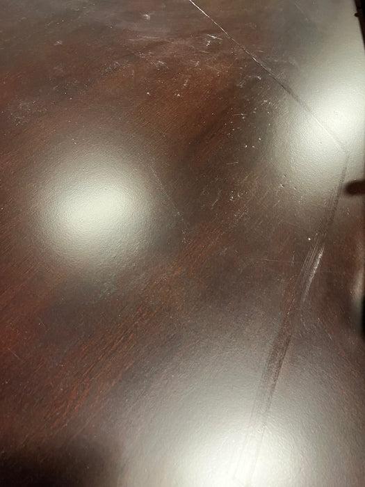 Dark Walnut Finish Table with seating for 6 (USED)