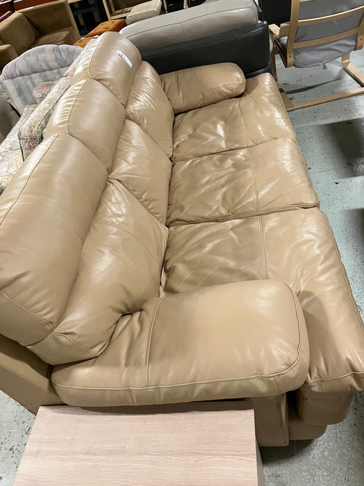 Beige Leather couch (used)