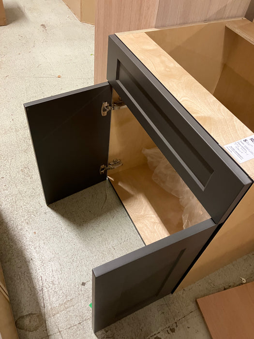Grey vanity cabinet (new)