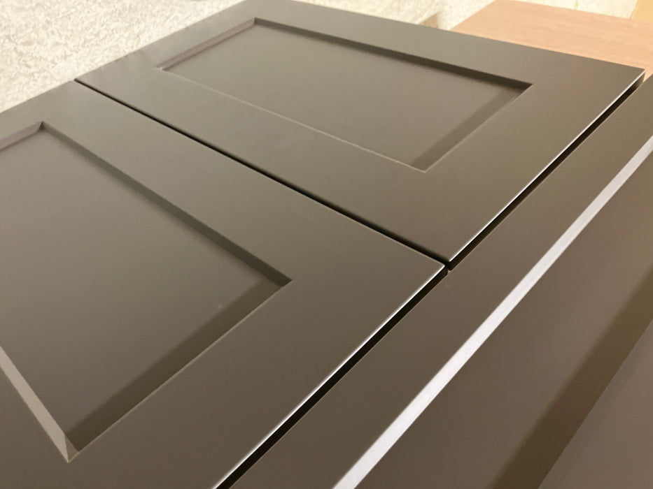 Grey vanity cabinet (new)