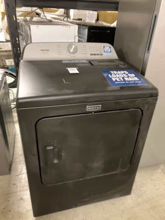 Maytag 7.4 cu.ft. Smart Front Load Stackable Electric Dryer with Pet Pro Option in Midnight Steel - ENERGY STAR® (used)