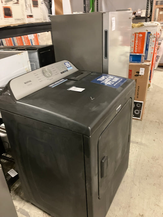Maytag 7.4 cu.ft. Smart Front Load Stackable Electric Dryer with Pet Pro Option in Midnight Steel - ENERGY STAR® (used)