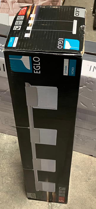 Eglo Vicino LED Pendant Light, Matte Nickel Finish with Clear & Frosted Glass