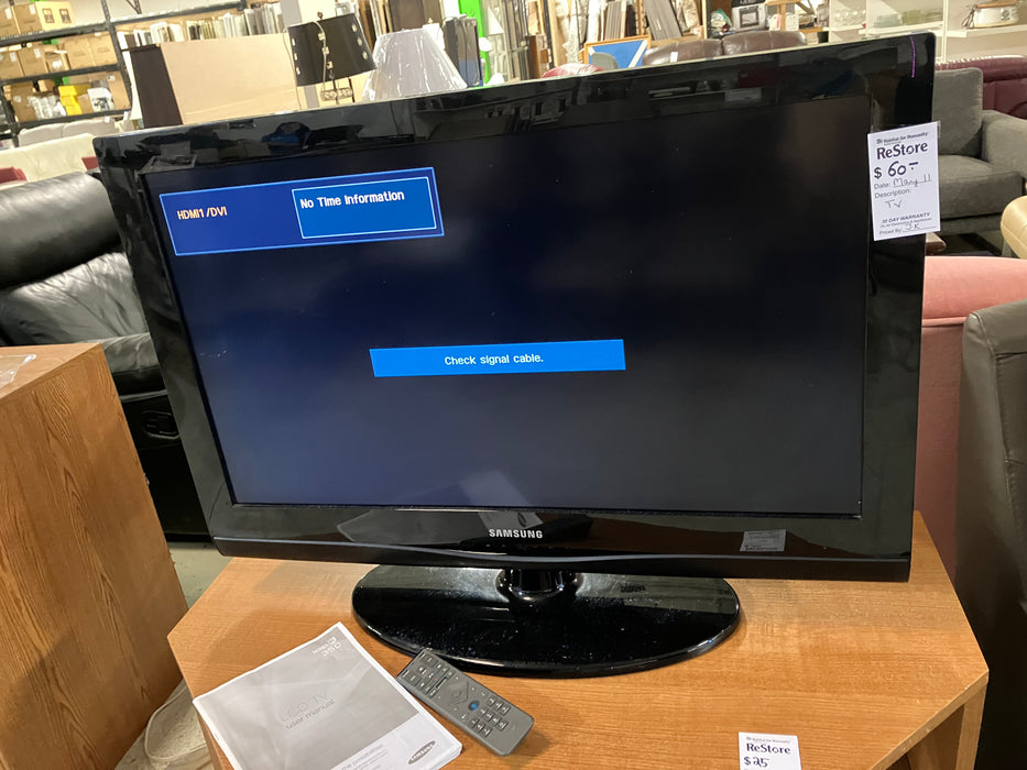 Samsung TV with remote (used)