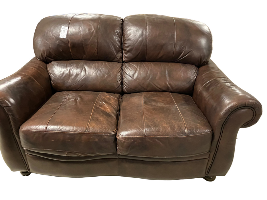 Brown Leather sofa (used)