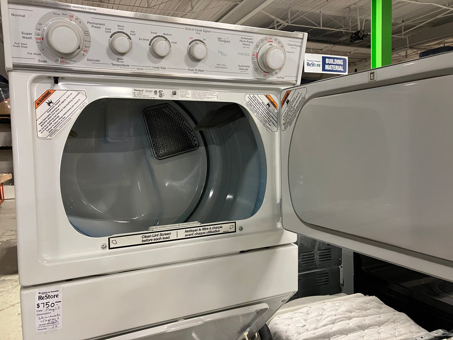 Stackable washer and dryer (used)