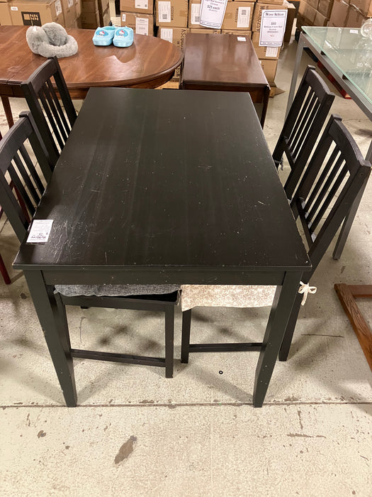 Black dining set (used)