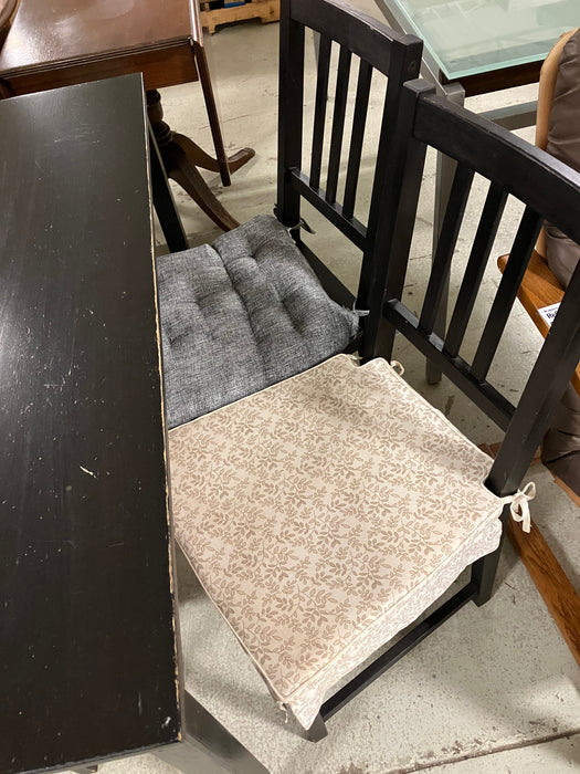 Black dining set (used)