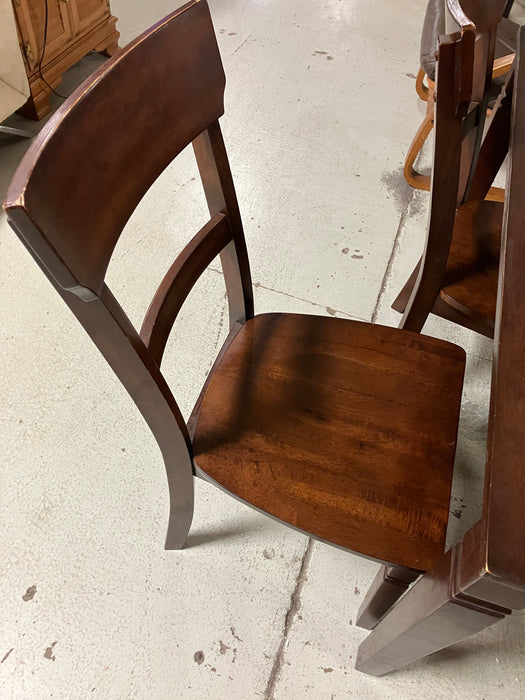 Brown wooden dining set (used)