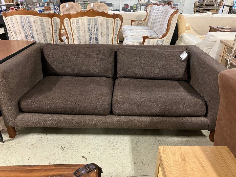 Dark brown Loveseat (used)