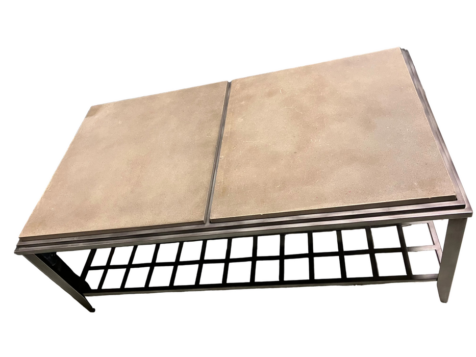 Metal frame coffee table (used)
