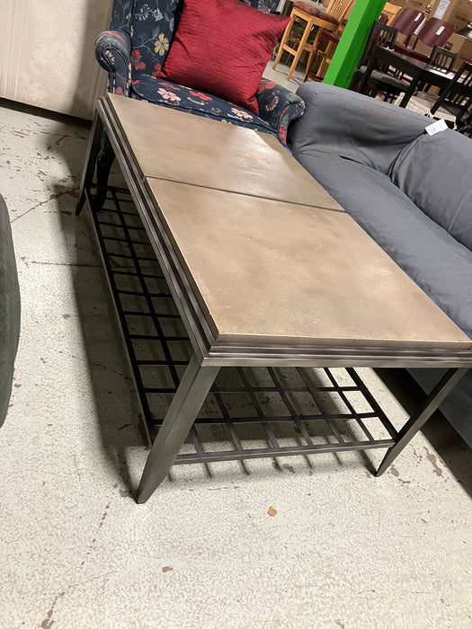 Metal frame coffee table (used)