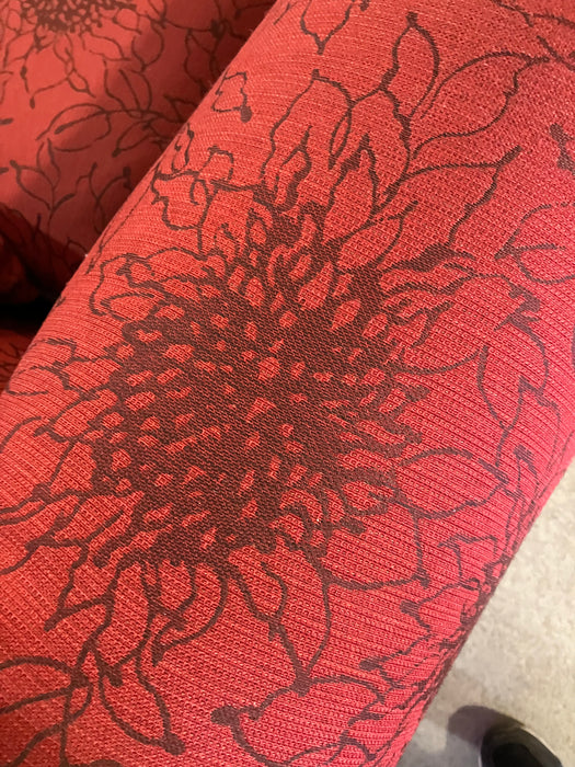 Red floral Armchair (used)
