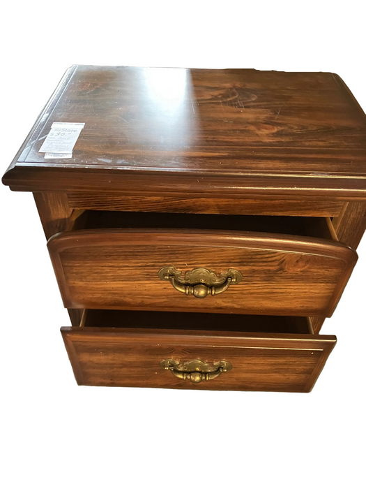 Wooden 2-drawers Nightstand ( used)