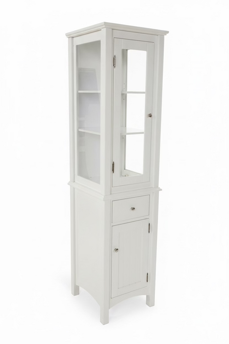 White bathroom cabinet (used)