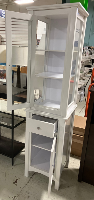 White bathroom cabinet (used)