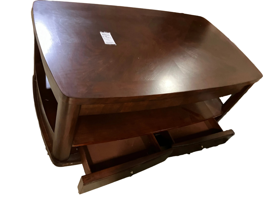 Brown wooden coffee table (used)
