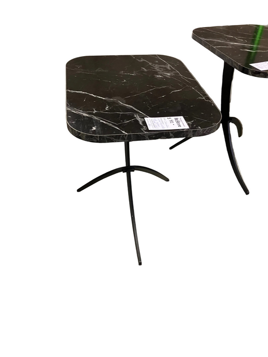 Black marble side table (used)