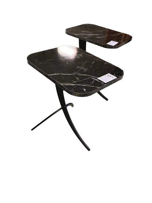 Black marble side table (used)