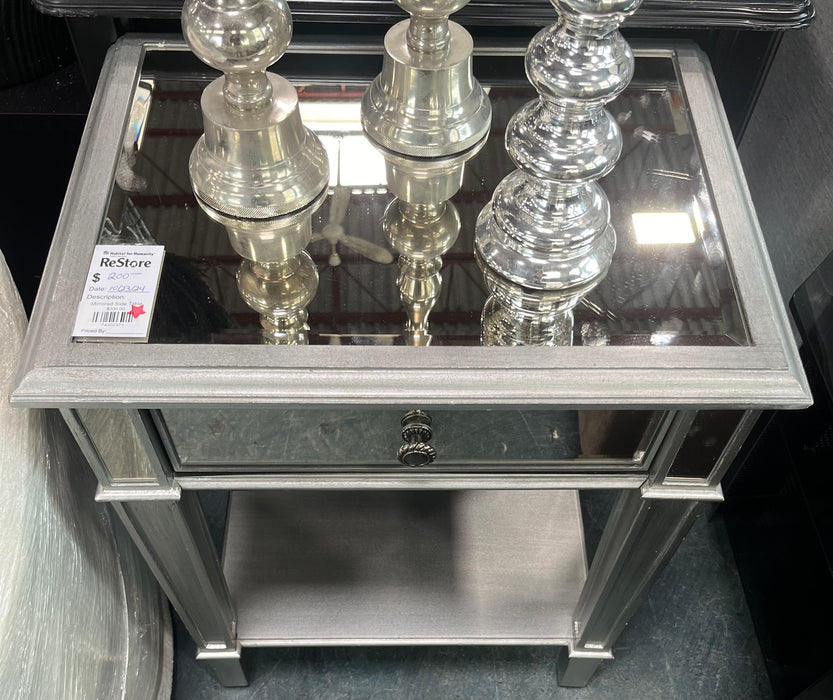 Mirrored Side Table