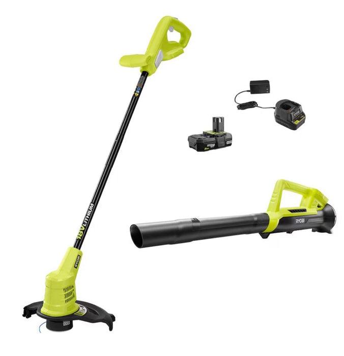 Ryobi 18V Cordless String Trimmer/Edger & Blower Combo Kit (NEW)