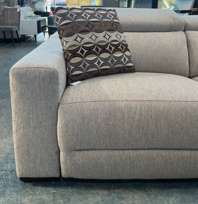 2 Piece Grey Reclining Loveseat