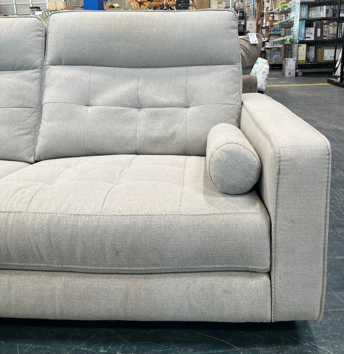 Grey Reclining Sofa with Power Features Left Side Not Working