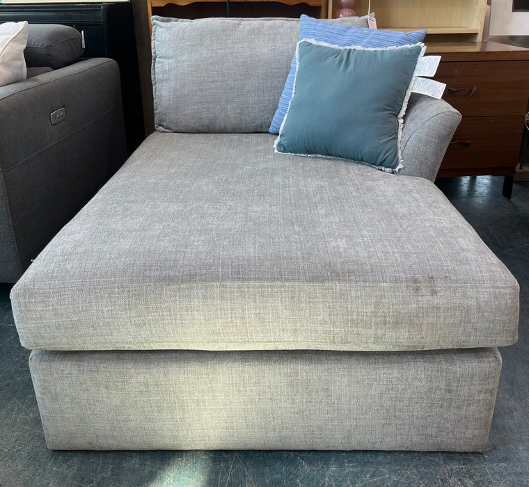 Stylish Grey Chaise Lounge