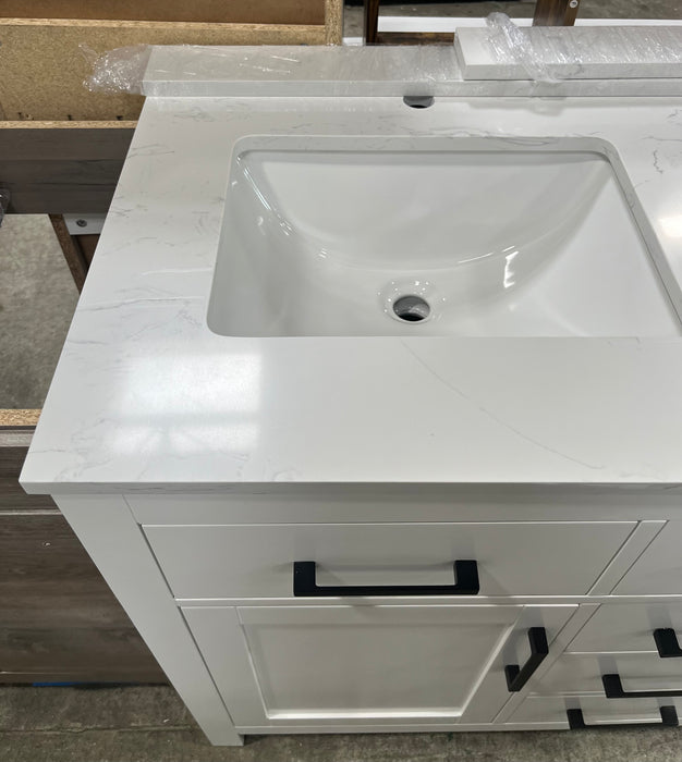 48" Marble Top Double Vanity (NEW)