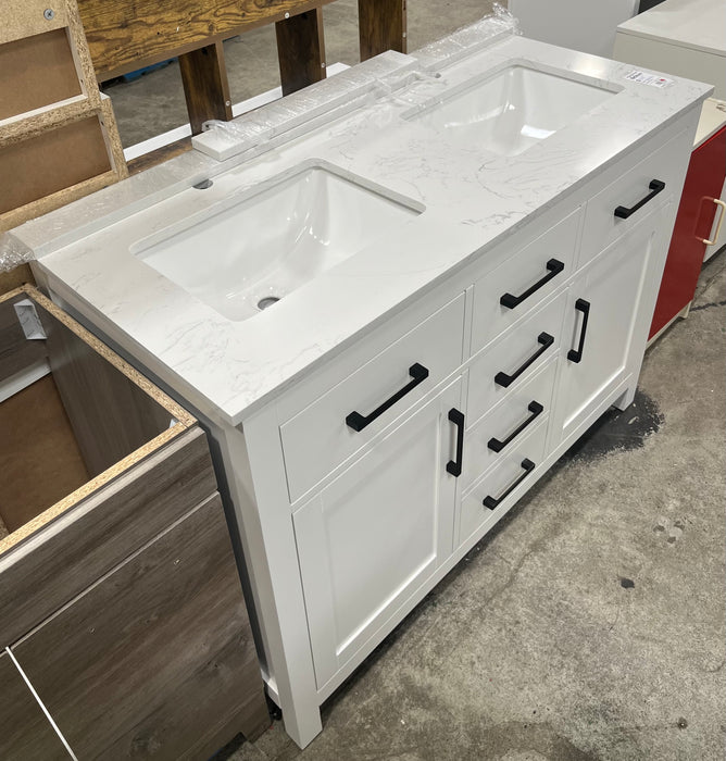 48" Marble Top Double Vanity (NEW)