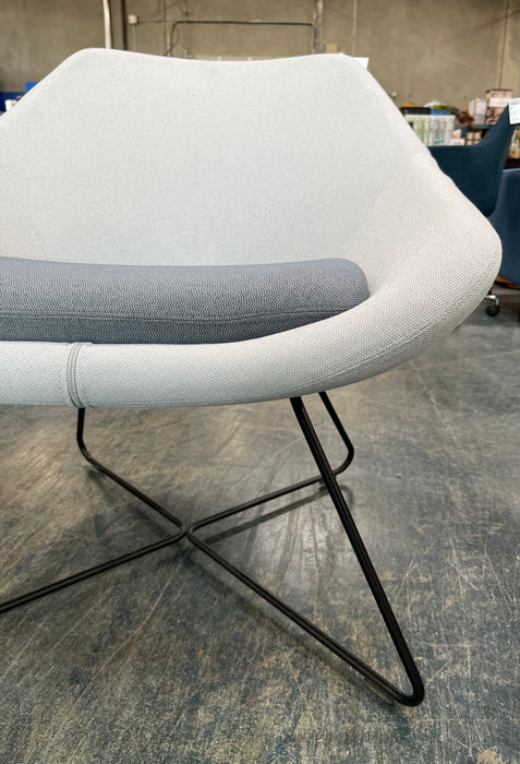 Grey Two-Tone Lounge Chair